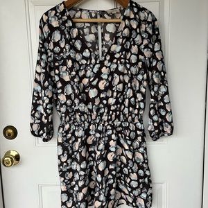 •LOFT• Abstract Pattern Romper with Pockets - Size Medium